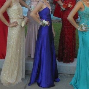 Violet colored Prom Dress